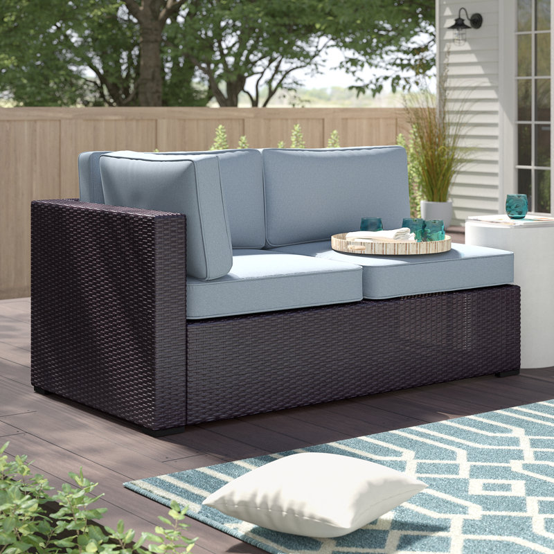 Sol 72 Outdoor™ Seaton Loveseat with Cushions & Reviews Wayfair